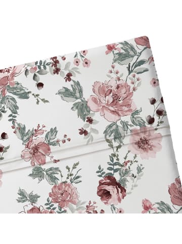 maison héritage PARIS Prześcieradło "Peony" w kolorze biało-jasnoróżowym