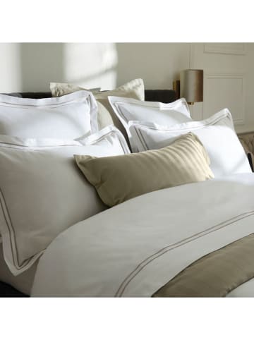 maison héritage PARIS Satijnen beddengoedset "Paris" wit/taupe