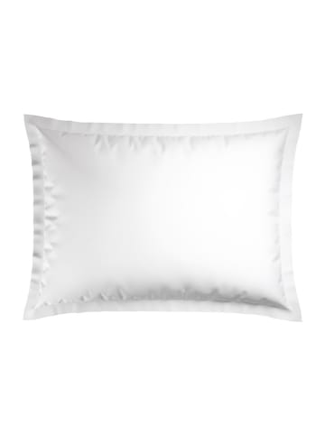 maison héritage PARIS 2er-Set: Satin-Kissenbezüge "Paris" in Weiß/ Taupe