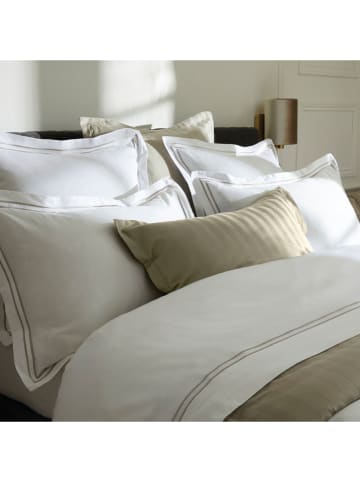 maison héritage PARIS Satin-Kissenhülle "Paris" in Weiß