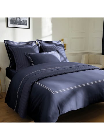 maison héritage PARIS Satijnen beddengoedset "Paris" donkerblauw/wit