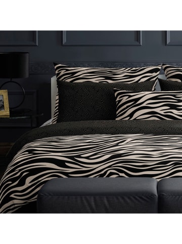 maison héritage PARIS Satijnen beddengoedset "Rêves" zwart/crème