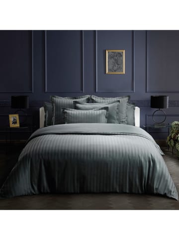 maison héritage PARIS Satin-Bettwäsche-Set "Dobby" in Grau