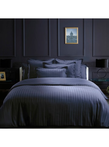 maison héritage PARIS Satijnen beddengoedset "Dobby" donkerblauw