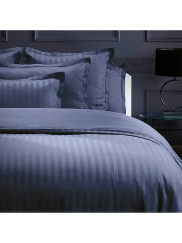 maison héritage PARIS Satijnen beddengoedset "Dobby" donkerblauw