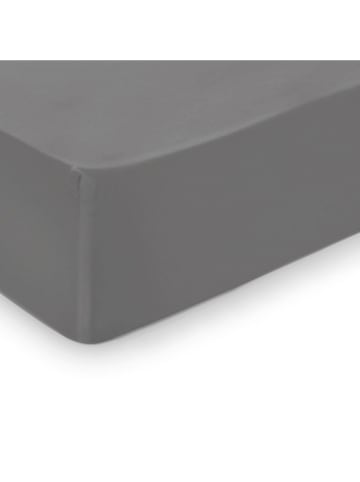 maison héritage PARIS Satynowe prześcieradło w kolorze szarym na gumce