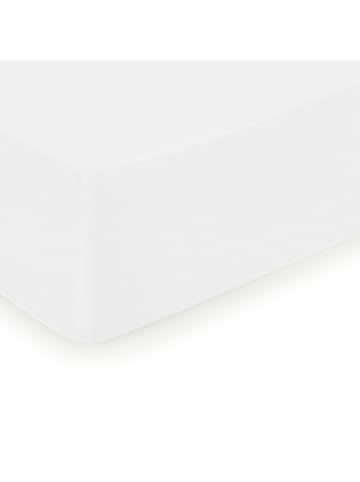 maison héritage PARIS Satin-Spannbettlaken in Weiß