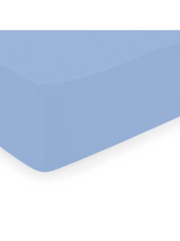 maison héritage PARIS Satynowe prześcieradło w kolorze błękitnym na gumce