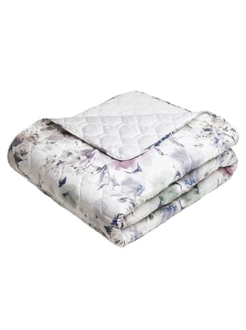 maison héritage PARIS Tagesdecke "Erodium" in Weiß/ Lila