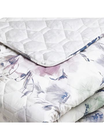 maison héritage PARIS Tagesdecke "Erodium" in Weiß/ Lila