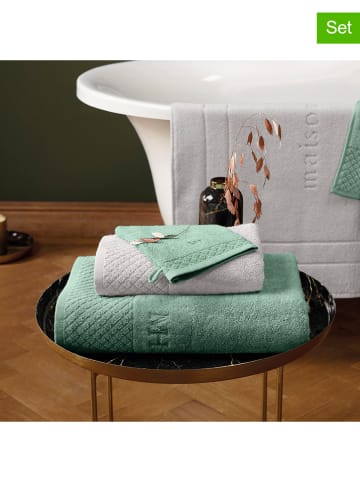 maison héritage PARIS 4er-Set: Waschhandschuhe in Grün