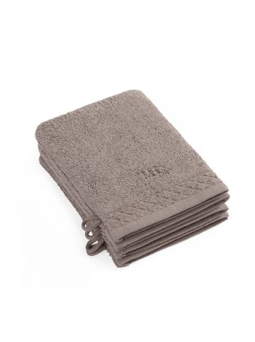 maison héritage PARIS 4-delige set: washandjes lichtbruin