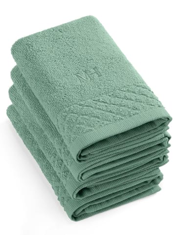 maison héritage PARIS 4-delige set: gastendoeken groen