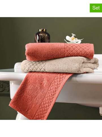 maison héritage PARIS Ręczniki (4 szt.) w kolorze szarobrązowym dla gości