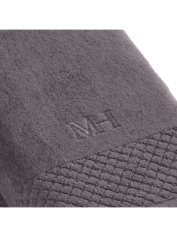 maison héritage PARIS 2er-Set: Duschtücher in Dunkelgrau