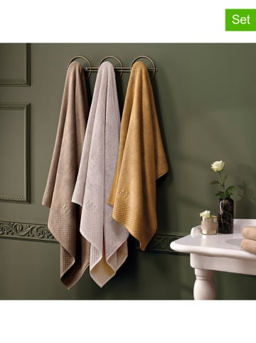 maison héritage PARIS 2er-Set: Duschtücher in Gelb