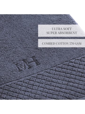 maison héritage PARIS 4-delige set: washandjes blauwgrijs