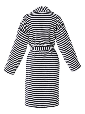 maison héritage PARIS Bademantel in Schwarz/ Weiß