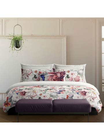 maison héritage PARIS Satin-Bettwäsche-Set "Fleurs" in Bunt