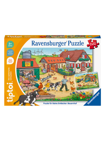 Ravensburger 2x12-delige puzzel "Boerderij '22" vanaf 3 jaar
