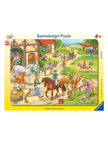 Ravensburger 24-delige framepuzzle "Op de paardenboerderij" - vanaf 4 jaar