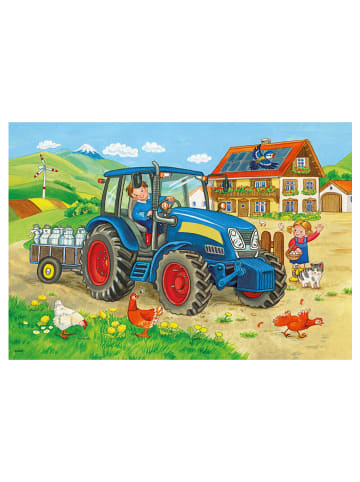 Ravensburger 2x 12-delige puzzel "Bouwplaats en Boerderij" - vanaf 3 jaar