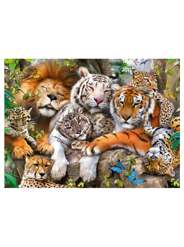 Ravensburger 200-delige puzzel "Knuffelende wilde katten" - vanaf 8 jaar