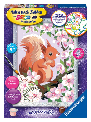 Ravensburger Malen nach Zahlen-Set: "Neugieriges Eichhörnchen" - ab 9 Jahren