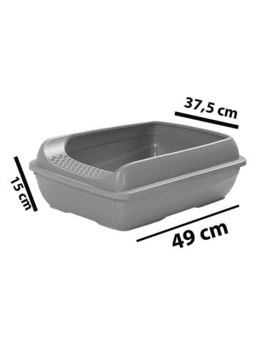 Paws&Whiskers Katzenklo in Pink - (B)49 x (H)15 x (T)37,5 cm