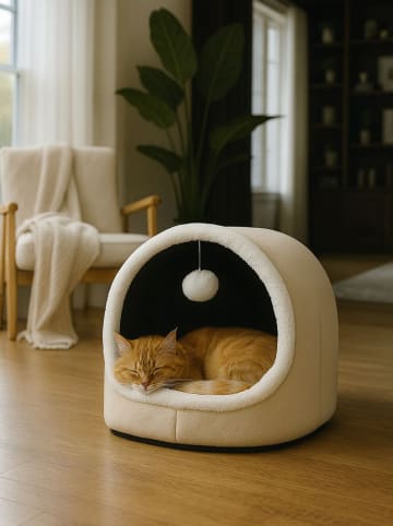 Paws&Whiskers Katzenbett "Alaska" in Beige