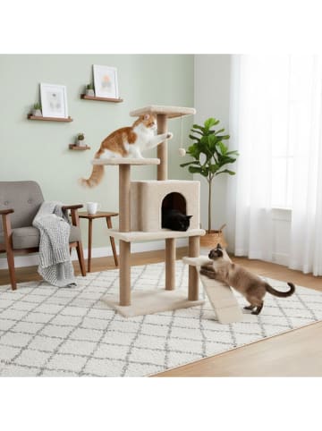 Paws&Whiskers Kratzbaum "Arden" in Beige - (B)50 x (H)125 x (T)35 cm
