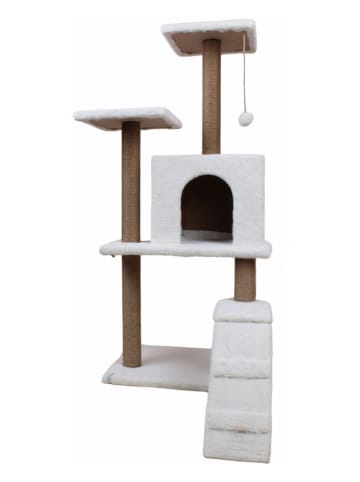 Paws&Whiskers Krabpaal "Arden" wit - (B)50 x (H)125 x (D)35 cm