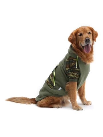 Paws&Whiskers Hondenhoodie kaki