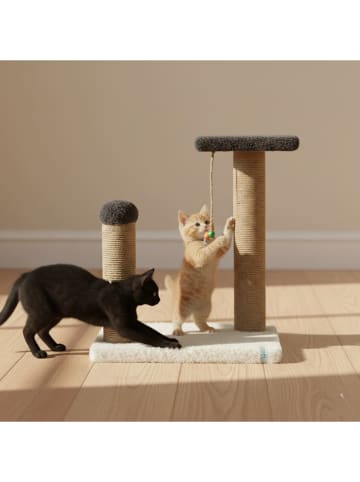 Paws&Whiskers Krabpaal "Else" antraciet/wit - (B)33 x (H)44 x (D)28 cm