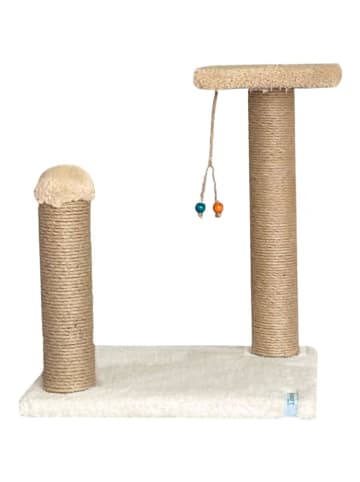 Paws&Whiskers Kratzbaum in Beige - (B)35 x (H)44 x (T)28 cm