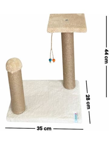 Paws&Whiskers Krabpaal beige - (B)35 x (H)44 x (D)28 cm