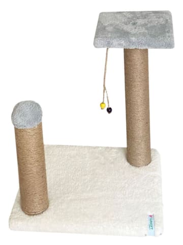 Paws&Whiskers Krabpaal "Else" grijs/crème - (B)33 x (H)44 x (D)28 cm