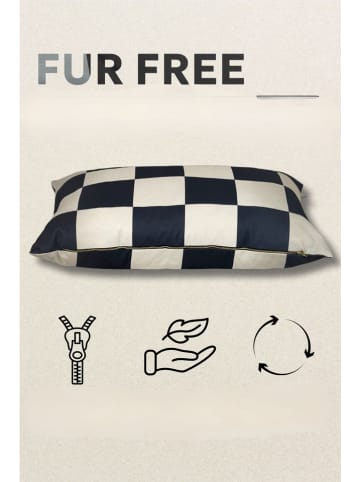 Paws&Whiskers Dierenbed "Fur FRee" wit/zwart