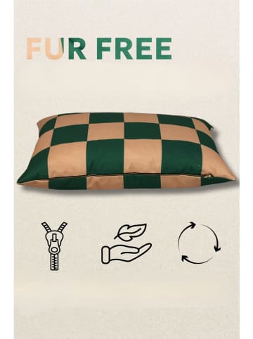 Paws&Whiskers Legowisko "Fur Free" w kolorze zielono-beżowym dla zwierząt