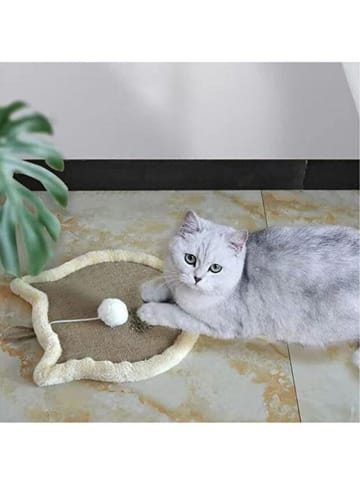 Paws&Whiskers Katzen-Spielbrett in Hellbraun - Ø 34 cm