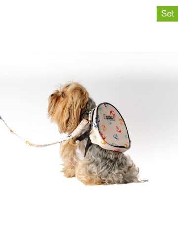Paws&Whiskers 2tlg. Hundegeschirr-Set in Creme