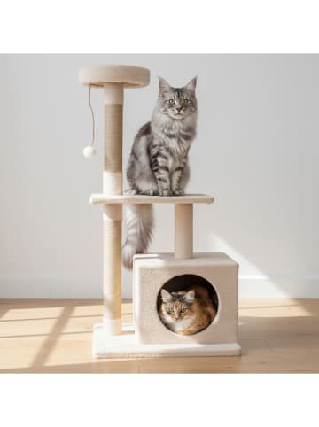 Paws&Whiskers Drapak "Liora" w kolorze beżowym dla kota - 50 x 106 x 35 cm