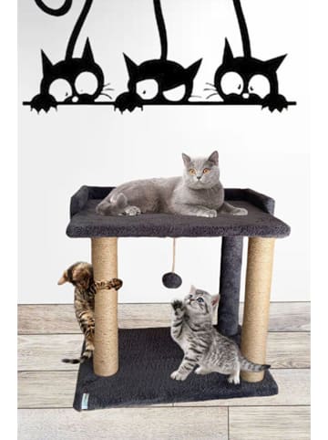 Paws&Whiskers Drapak "Liza" w kolorze antracytowym dla kota - 50 x 48 x 35 cm