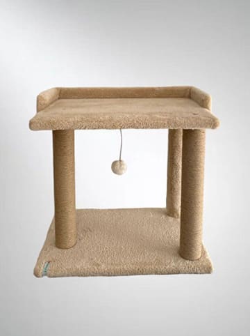 Paws&Whiskers Kratzbaum "Liza" in Beige - (B)50 x (H)48 x (T)35 cm