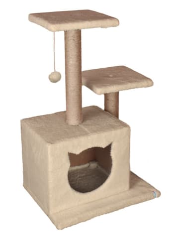 Paws&Whiskers Kratzbaum "Lotti" in Beige - (B)45 x (H)72 x (T)35 cm