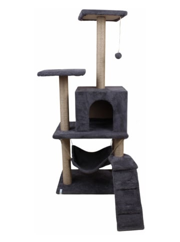 Paws&Whiskers Kratzbaum "Midas" in Anthrazit - (B)50 x (H)125 x (T)35 cm