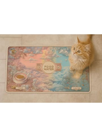 Paws&Whiskers Podkładka ze wzorem pod miski - 40 x 70 cm