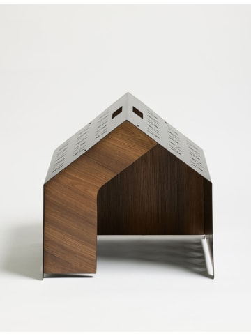 Paws&Whiskers Tierhütte in Braun/ Schwarz - (B)50 x (H)50 x (T)50 cm