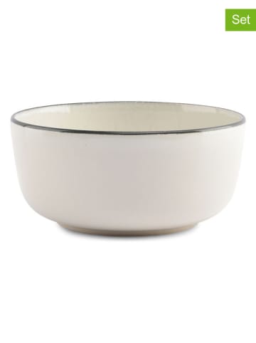 Salt and Pepper 2er-Set: Schalen "Gravel" in Weiß - (H)6,5 x Ø 14,5 cm