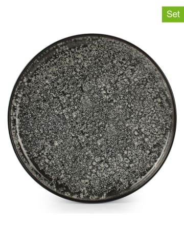 Salt and Pepper Talerzyki deserowe (2 szt.) "Gravel" w kolorze czarnym - Ø 20 cm
